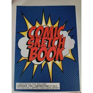 Comic Sketch Book blank pages lessons ,tips and intro for beginners book #3k/6a‎